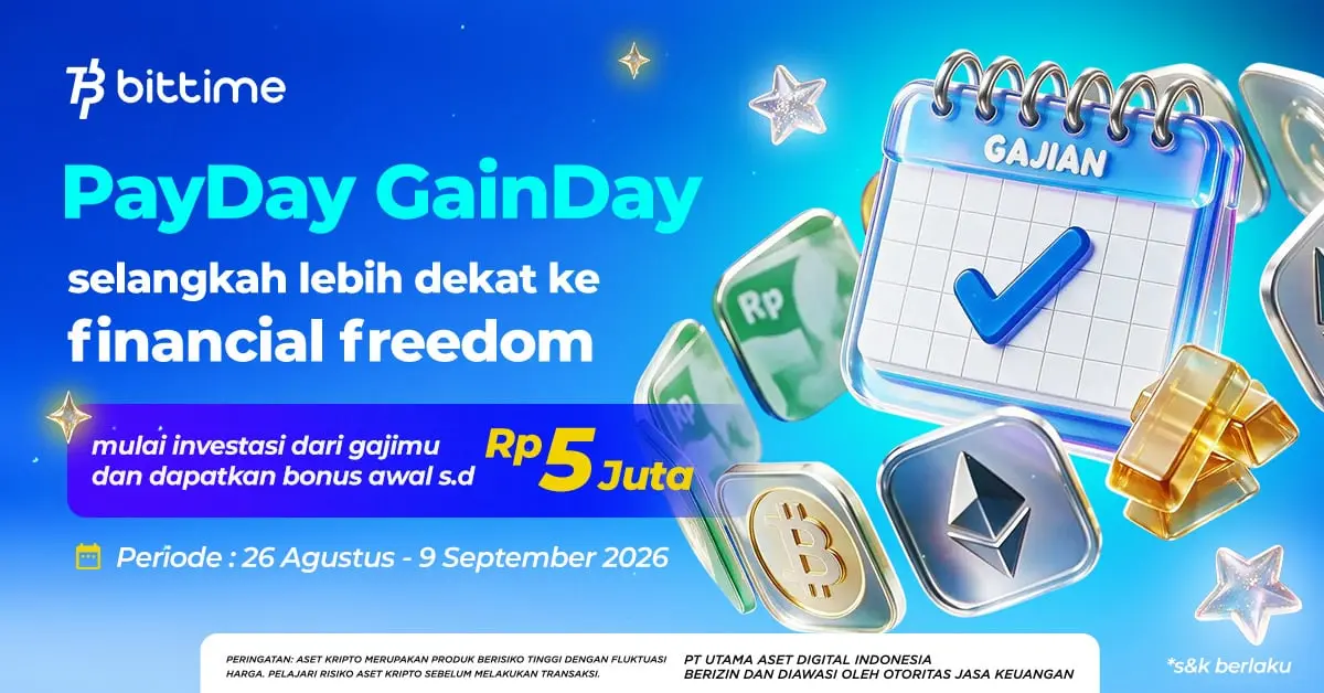 Bittime Dorong Kebiasaan Investasi di Hari Gajian Lewat PayDay GainDay