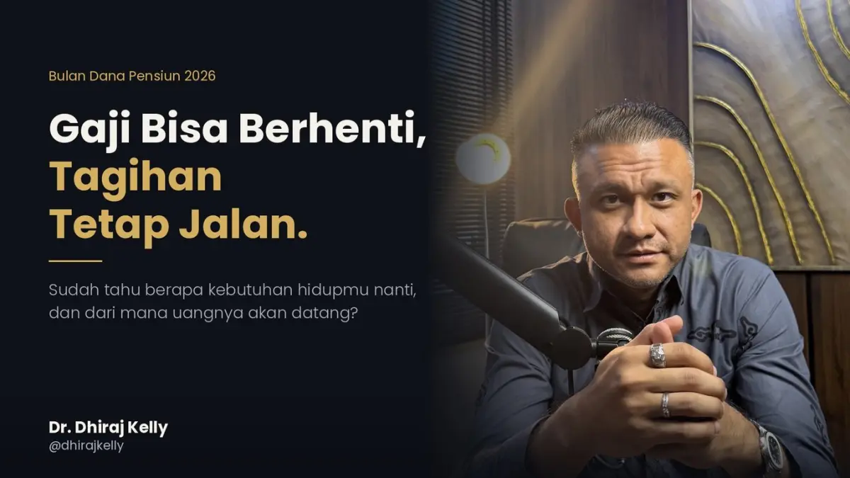 Gaji Berhenti Saat Pensiun, Dhiraj Kelly Ingatkan Biaya Hidup Tetap Berjalan