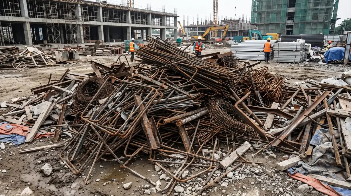 Sisa Potongan Besi Menumpuk, Anggaran Proyek Bocor Diam-Diam