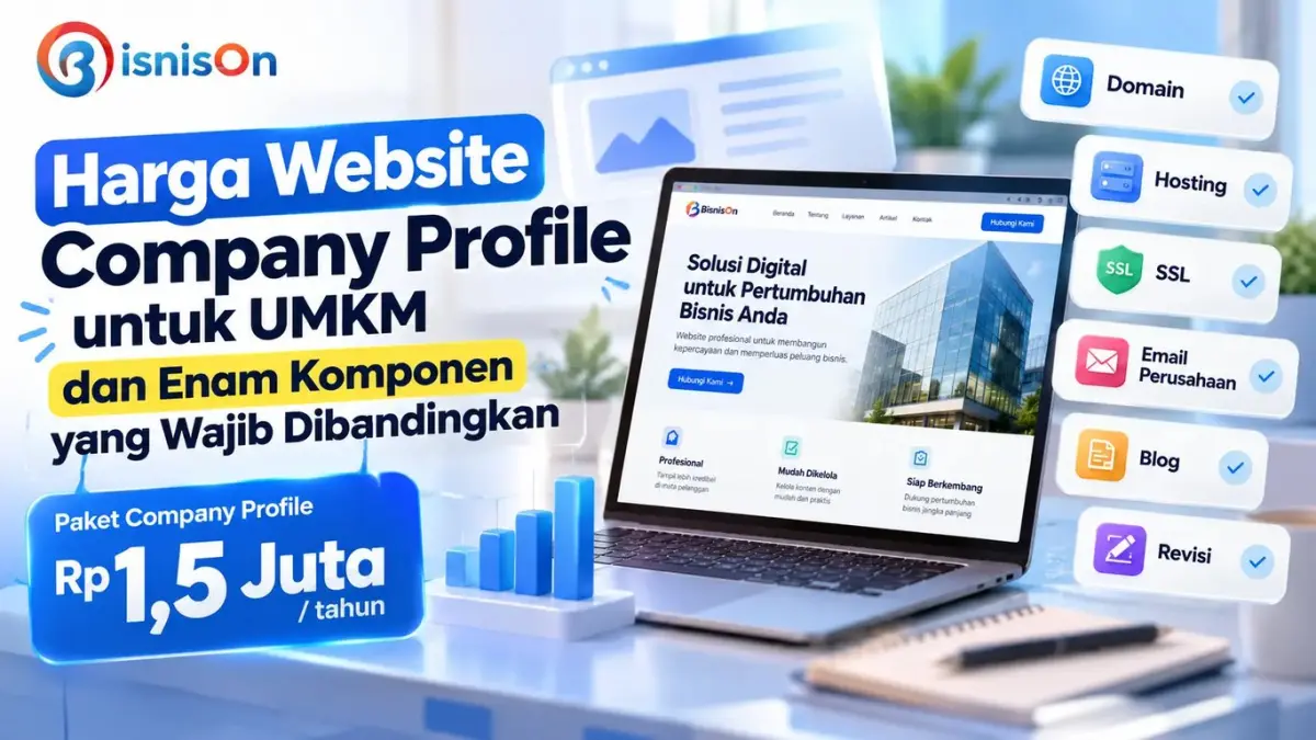 Harga Website Company Profile untuk UMKM dan Enam Komponen yang Wajib Dibandingkan