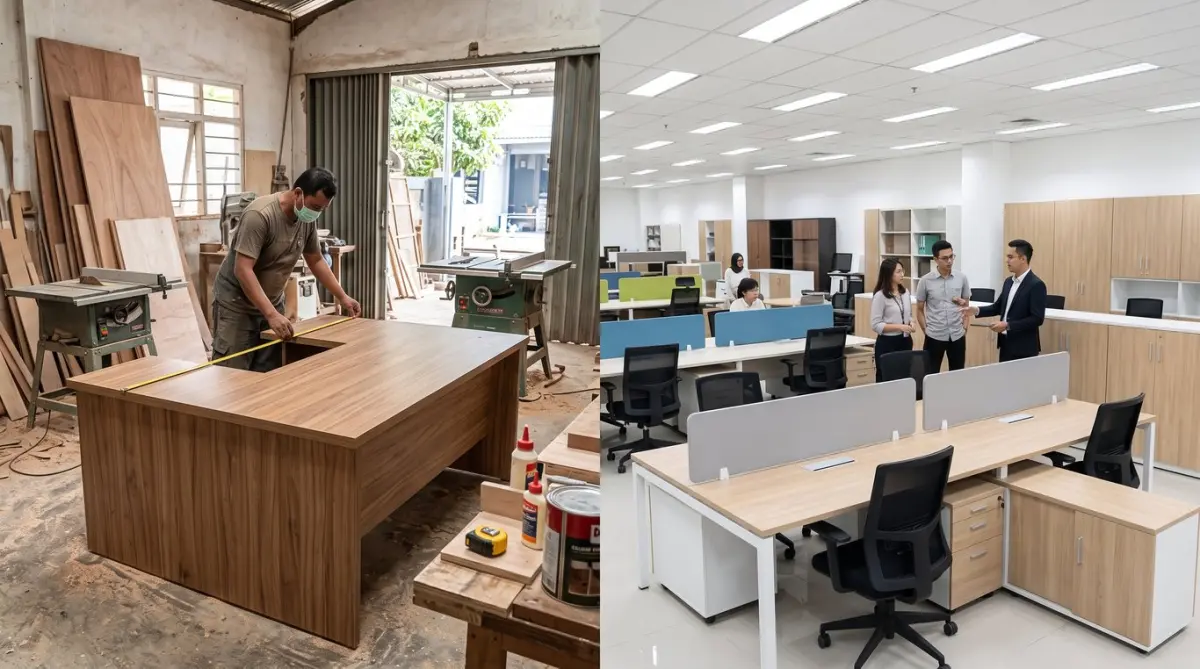 Furniture Kantor Custom atau Beli Jadi, Mana yang Masuk Akal?