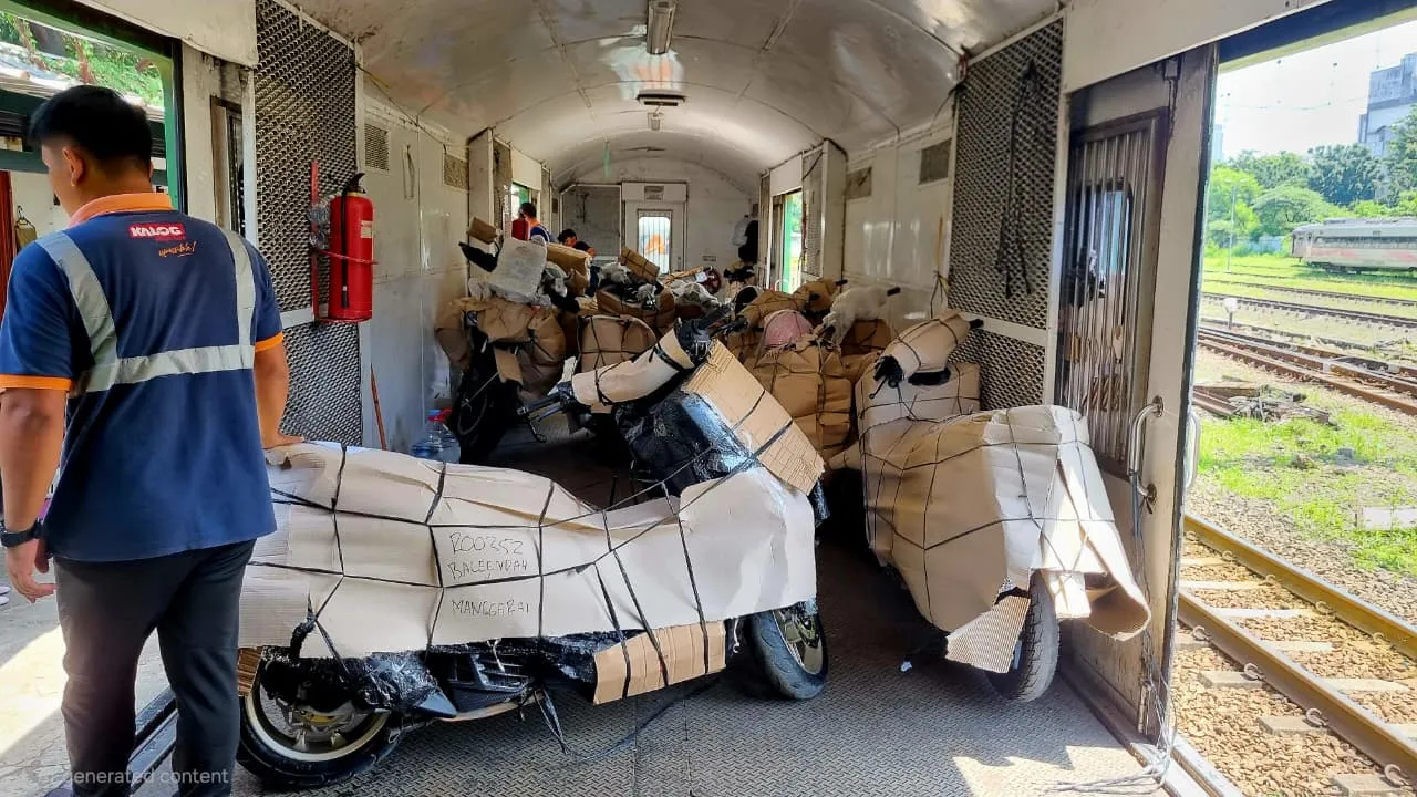 1.425 Motor Dikirim dari Yogyakarta, KAI Logistik Dukung Mobilitas Masyarakat Selama Libur Panjang Pendidikan