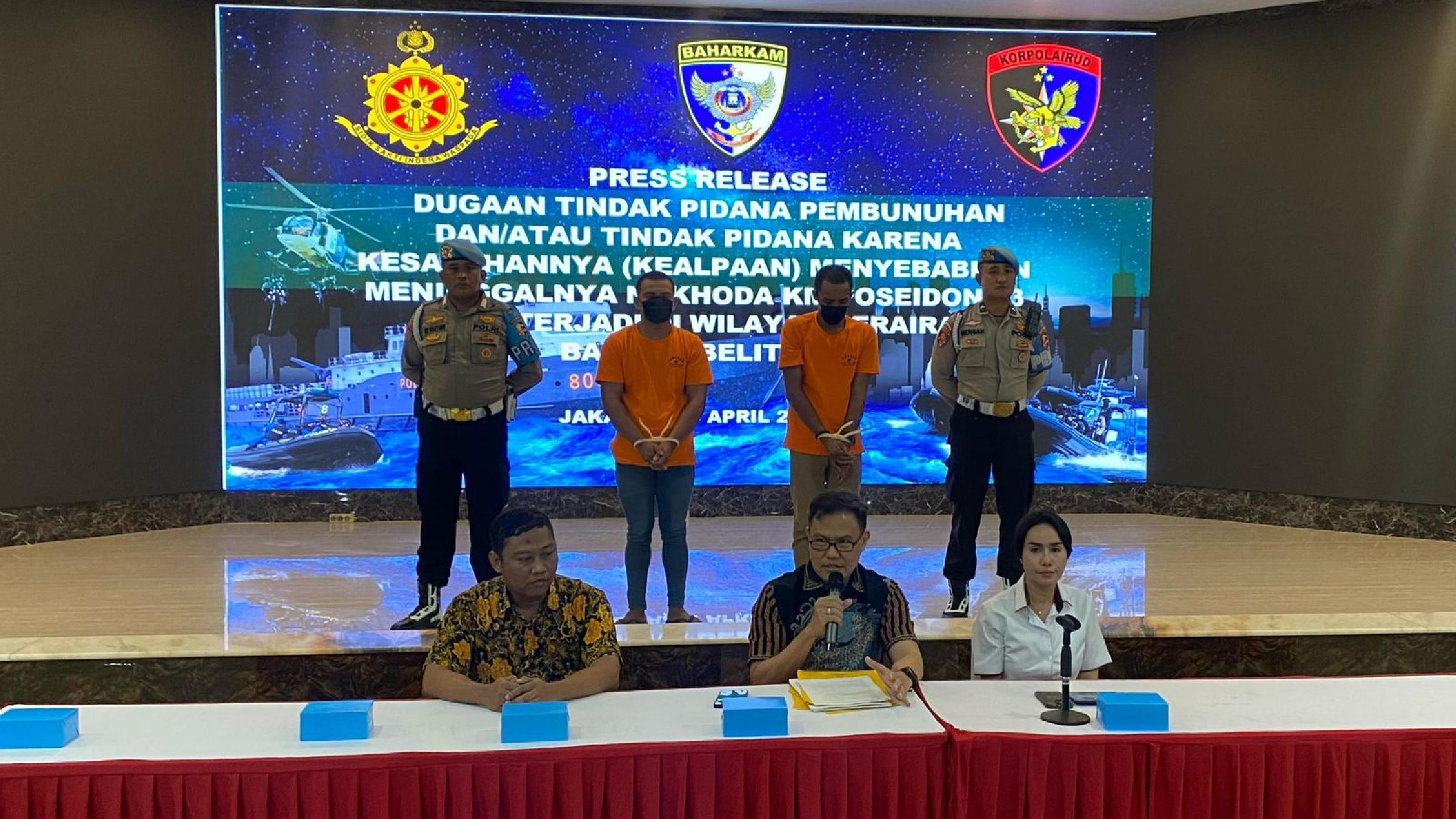 KM Poseidon 03 Hilang di Perairan Bangka Belitung, Polisi Ungkap Dugaan Penggelapan dan Pembunuhan