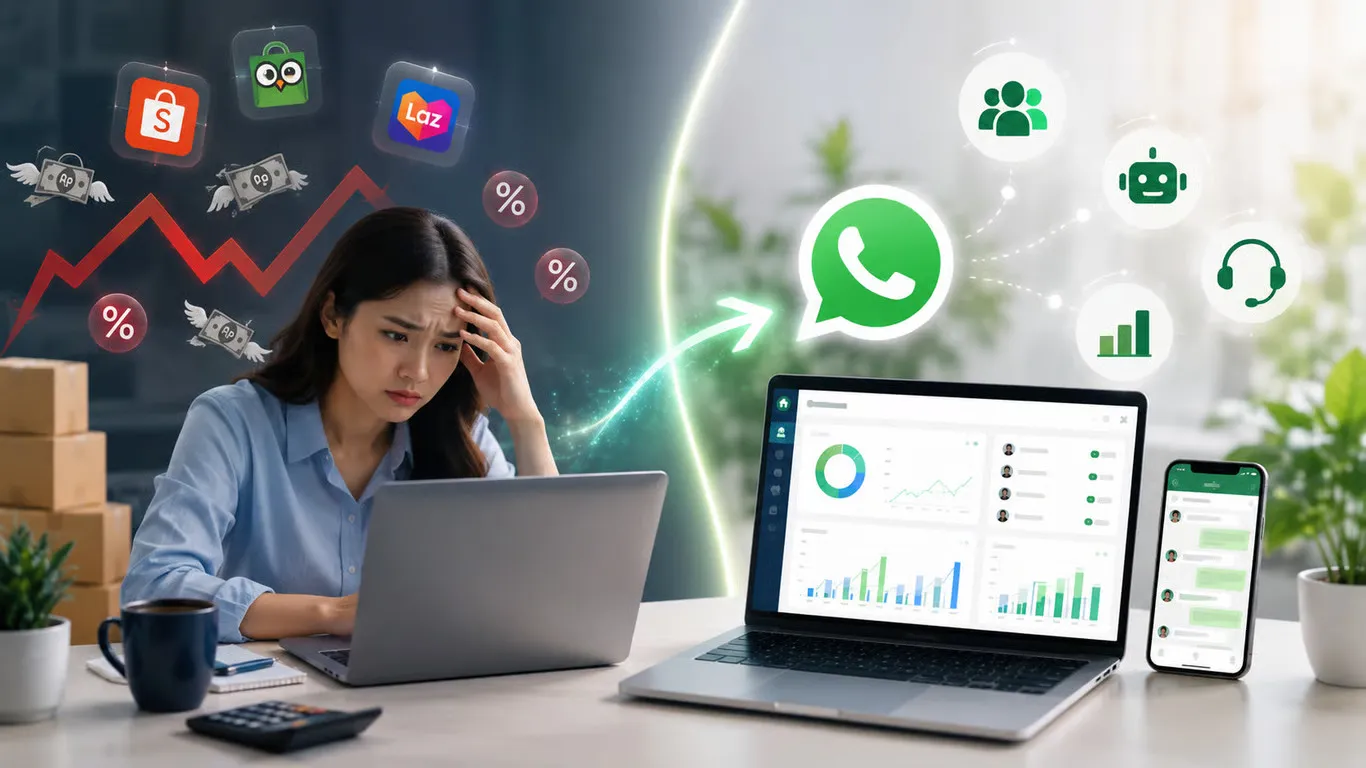 Fee Marketplace Makin Mencekik? Coba Beralih ke WhatsApp CRM